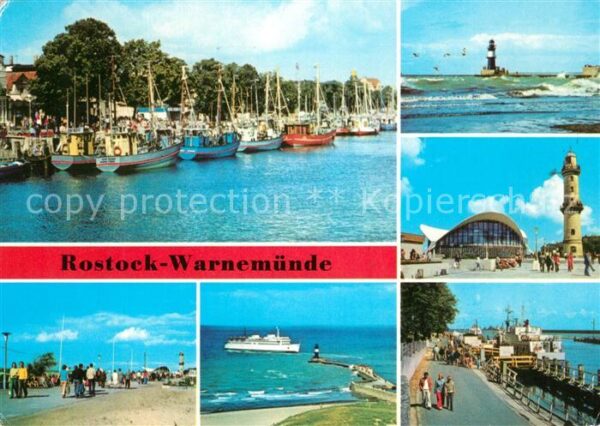 Rostock-Warnemuende Alter Strom Seepromenade An der Mole Ko