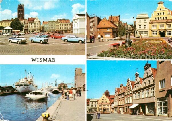Wismar Mecklenburg Markt Krämerstrasse Hafen