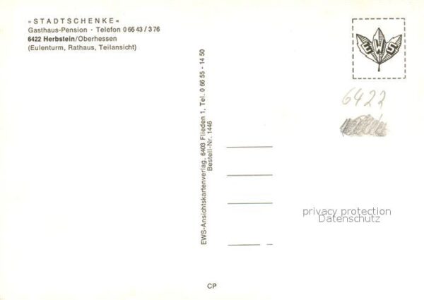 Herbstein Eulenturm Stadtschenke Gasthaus Rathaus – Bild 2