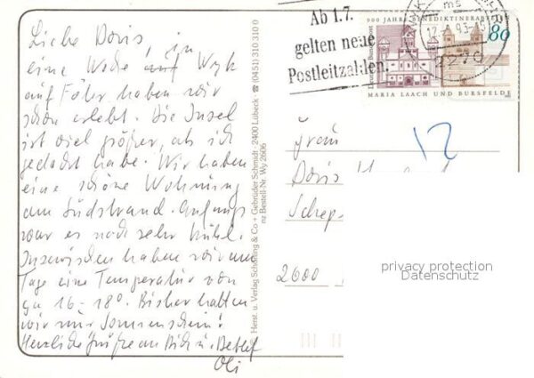 Insel Foehr Wyk Mittelstrasse Carl Häberlin Strasse – Bild 2