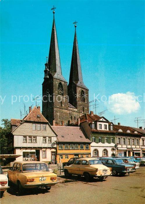 Quedlinburg Blick zur Nikolaikirche