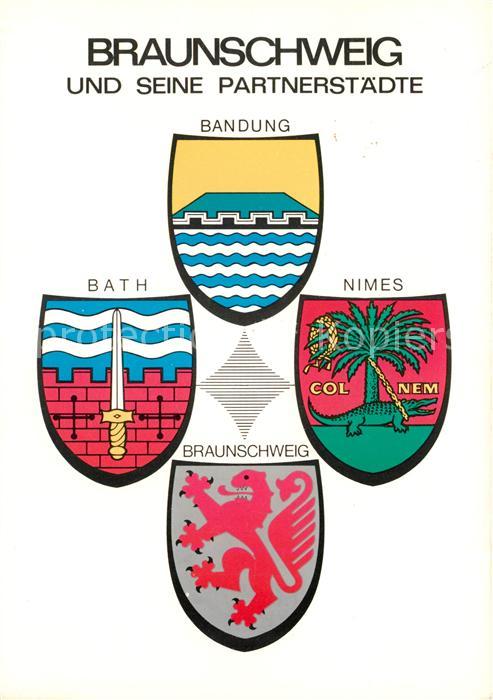 Braunschweig Wappen von Bandung Bath Nimes Braunschw