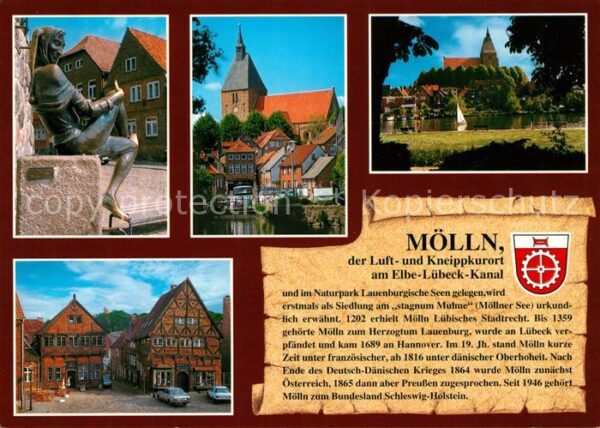 Moelln Lauenburg Brunnenfigur Kirche Rathaus