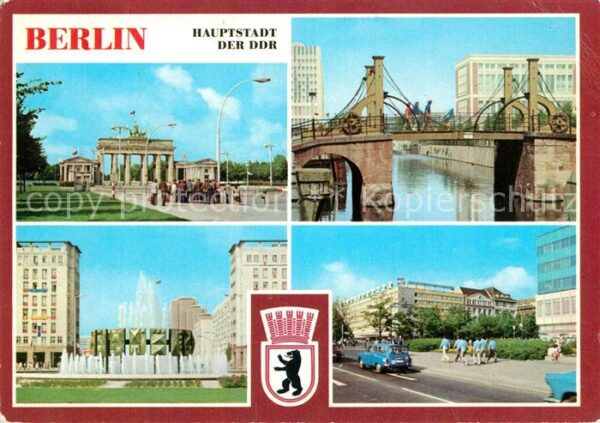 Berlin Brandenburger Tor Jungfernbrücke Straus
