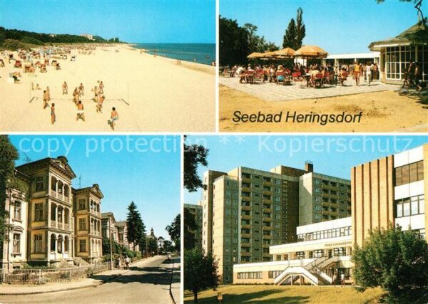 Heringsdorf Ostseebad Usedom Strand Restaurant Strassenpartie FDGB U