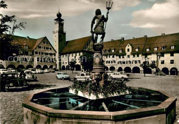Freudenstadt Marktplatz Rathaus Marktbrunnen