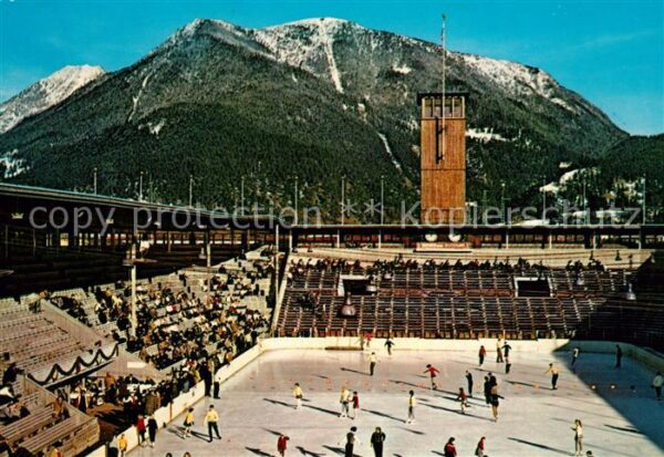 Garmisch-Partenkirchen Olympia Eisstadion mit Wank