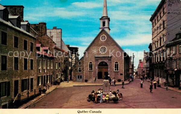Quebec Place Royale et Eglise Notre Dame