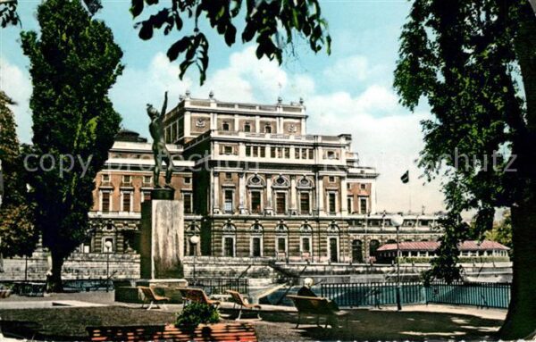 Stockholm Kungl Operan och Solsangaren av Carl Mi