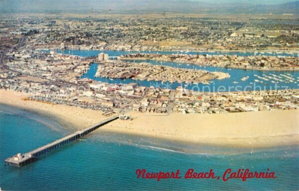 California US-State Newport Beach Fliegeraufnahme
