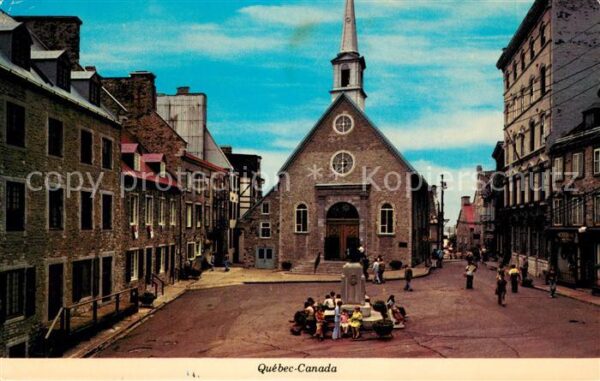Quebec Place Royale et Eglise Notre Dame des V