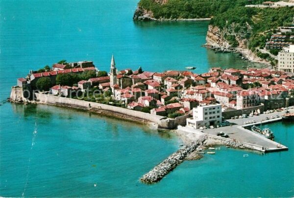 Budva Fliegeraufnahme