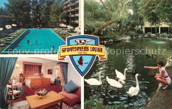 Los Angeles California Sportsmens Lodge Hotel Schwimmbad Zimme