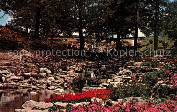 Toronto Canada Rock Garden and Waterfalls Hillside Gar