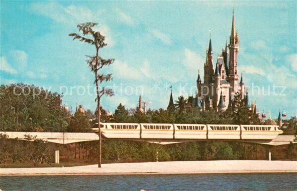 Disney World Monorail to the Magic Kingdom