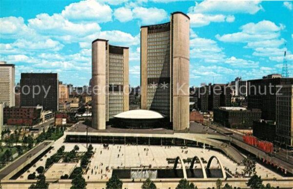 Toronto Canada City Hall and Nathan Phillips Square