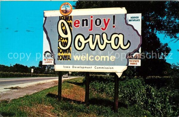 Iowa US-State A sign of friendship from Iowa