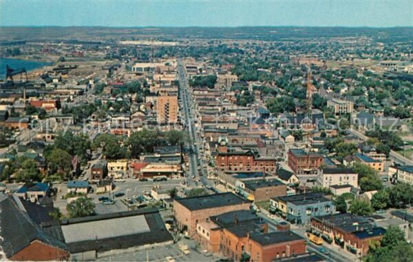 Ontario Canada Sault Ste Marie Aerial view