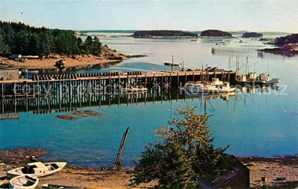 New Brunswick fishing fleet in quiet harbour