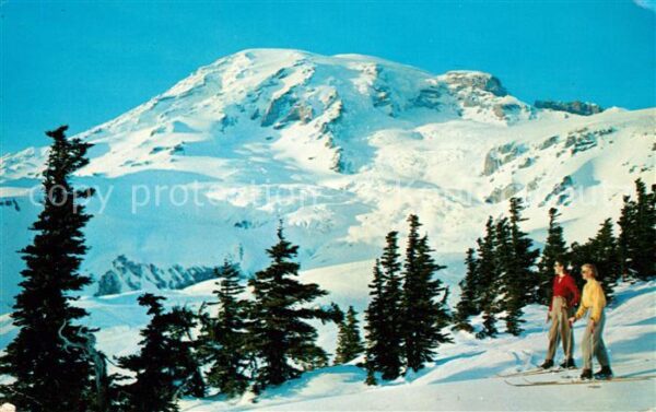 Everett Washington Mount Rainier in winter