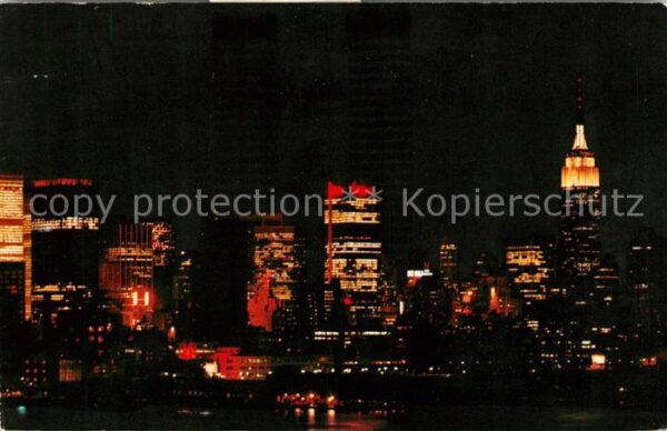 New York City Midtown Manhattan Skyline at night