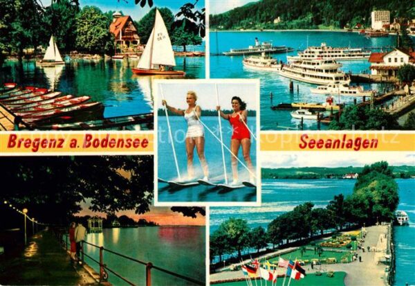 Bregenz Bodensee Seeanlagen Bodenseefähren Promenade