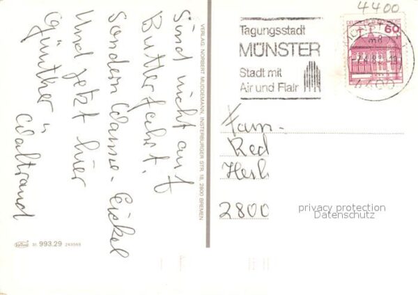 Muenster Westfalen Schloss Servatiusplatz Hauptbahnhof Dom – Bild 2