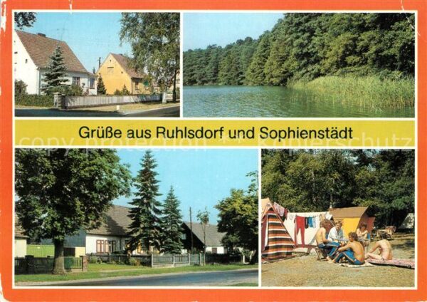 Ruhlsdorf Bernau Biesenthaler Strasse Campingplatz Sophi