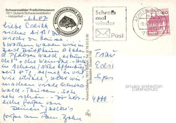 Gutach Schwarzwald Schwarzwälder Freilichtmuseum Hotzenhof – Bild 2