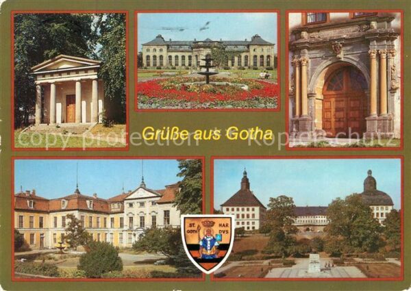 Gotha Thueringen Dorischer Tempel im park Orangerie Schl