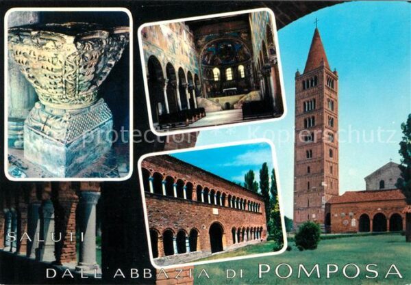 Pomposa Capitello Bizantino Abside e colonnato