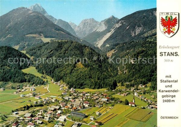 Stans Tirol mit Stallental und Karwendelgebirge Fli