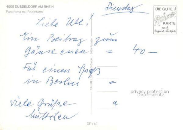Duesseldorf Fliegeraufnahme mit Rheinturm – Bild 2