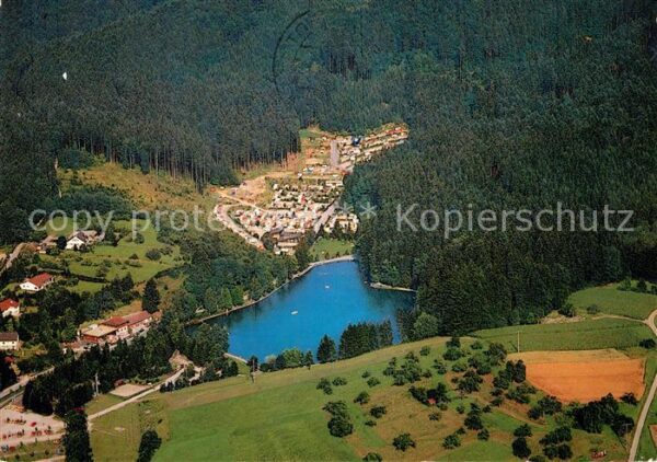 Fornsbach Freizeitgebiet Waldsee Fliegeraufnahme