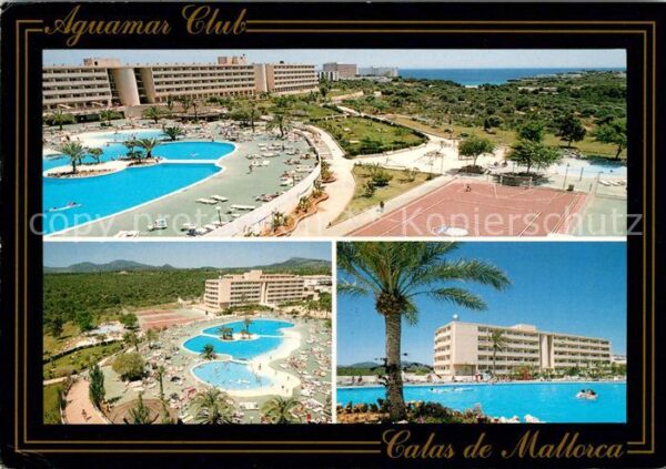 Calas de Mallorca Aguamar Club Swimmingpool Omnisportplat