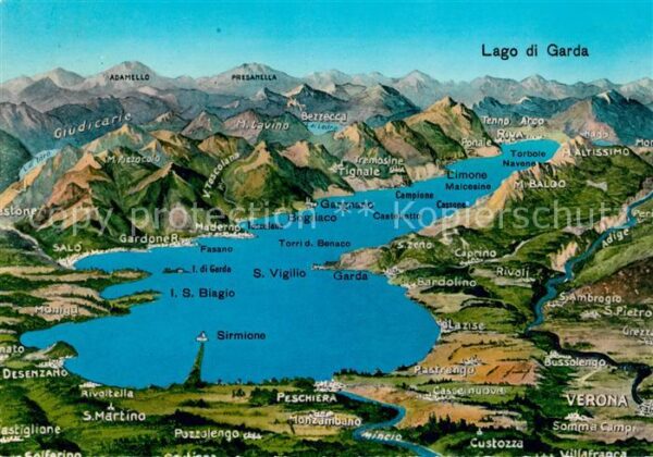 Lago di Garda Panoramakarte