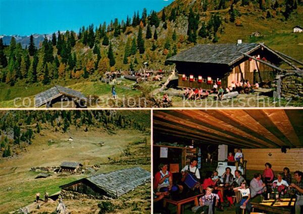 Schenna Meran Alm und Schutzhütte Hinteregg Gaststube