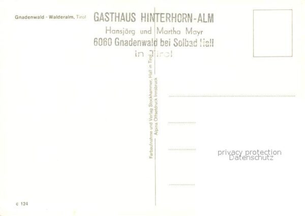 Gnadenwald Walderalm Berggasthaus Bergsee Alpen – Bild 2