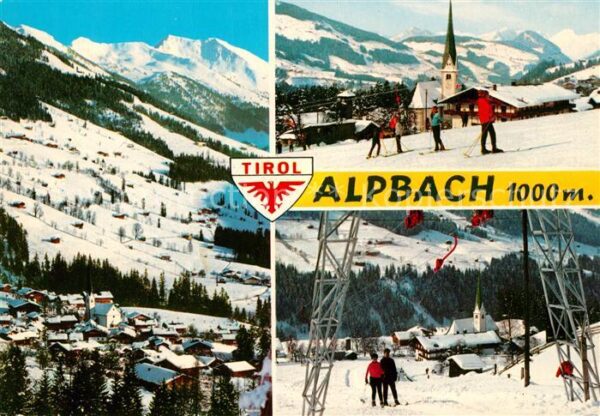Alpbach Panorama Wintersportplatz Skipiste Schl