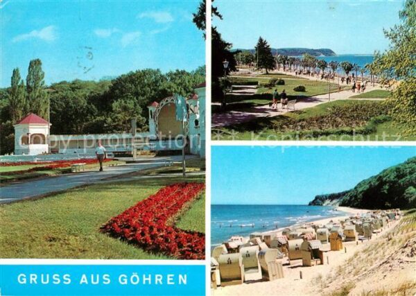 Goehren Ruegen Konzertpavillon Seepromenade Strand Küs