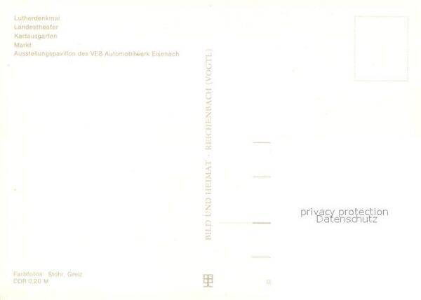 Eisenach Thueringen Lutherdenkmal Landestheater Kartausgart – Bild 2