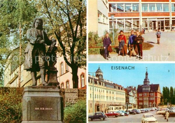 Eisenach Thueringen Bach Denkmal Statue Polytechnische Ober
