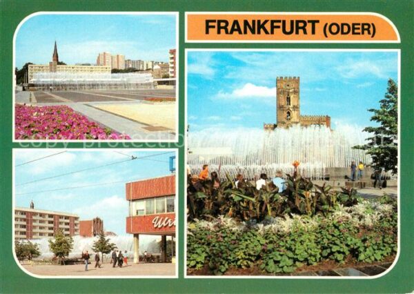 Frankfurt Oder Zentraler Platz Karl Marx Strasse Wasse