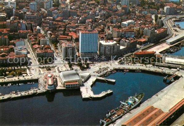 Vigo Galicia Espana Fliegeraufnahme