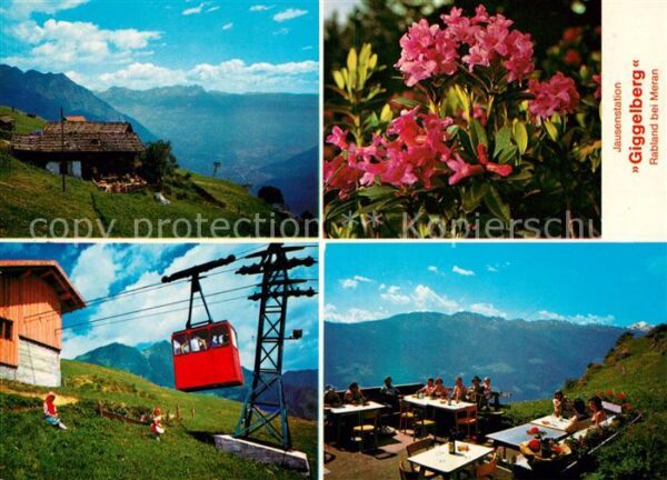 Rabland Jausenstation Giggelberg Alpenrose