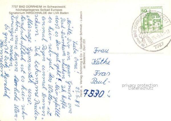 Bad Duerrheim Sanatorium Hirschhalde – Bild 2