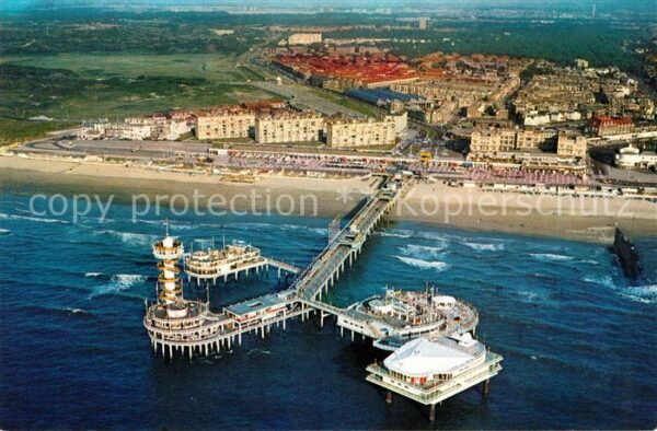 Scheveningen Fliegeraufnahme Seebrücke