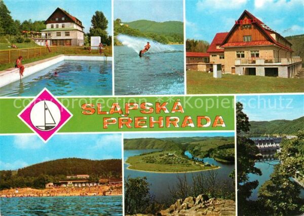 Slapska Prehrada Hotel Schwimmbad Strand Stauwehr