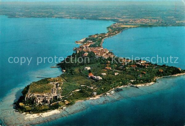 Sirmione Lago di Garda Fliegeraufnahme