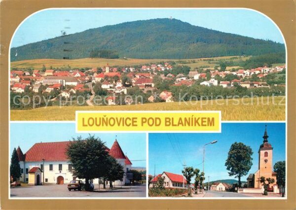 Lounovice Panorama Kirche Schloss